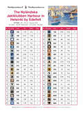 Thumbnail for DMC color chart for The Nyländska Jaktklubben Harbour in Helsinki by Edelfelt diamond painting - 40 colors