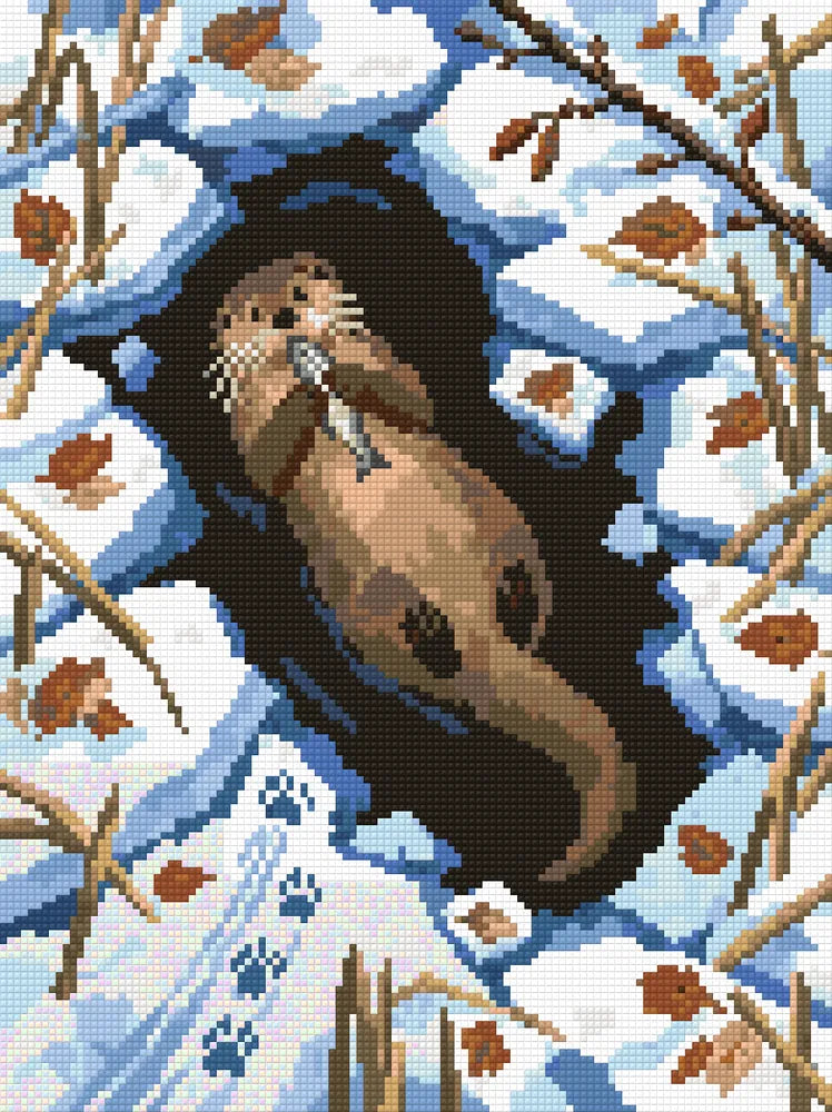 The Only Open Water, 30x40 cm diamond painting – finished design preview
