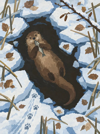 The Only Open Water, 30x40 cm diamond painting – original artwork the design is made from