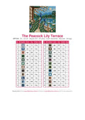 Thumbnail for DMC color chart for The Peacock Lily Terrace diamond painting - 24 colors