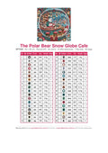 Thumbnail for DMC color chart for The Polar Bear Snow Globe Cafe diamond painting - 36 colors