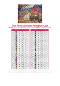 Thumbnail for DMC color chart for The Pony and the Pumpkin Cart diamond painting - 42 colors