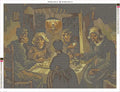 Thumbnail for The Potato Eaters diamond painting adhesive canvas 80x60cm