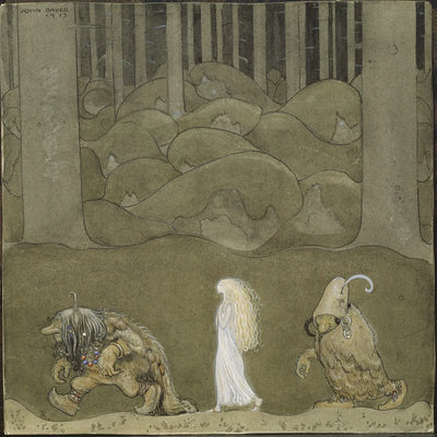 The Princess and the Trolls by Bauer, 50x50 cm diamond painting – original artwork the design is made from