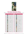 Thumbnail for DMC color chart for The Quiet Bedside Wing diamond painting - 36 colors