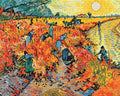 Thumbnail for The Red Vineyard by Van Gogh, 50x40 cm diamond painting – finished design preview