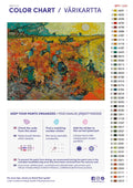 Thumbnail for Paint color chart and instructions - The Red Vineyard 50x40cm