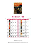 Thumbnail for The Scream 1893 diamond painting color chart – 22 DMC colors