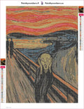 Thumbnail for The Scream 1893 diamond painting adhesive canvas 30x40cm