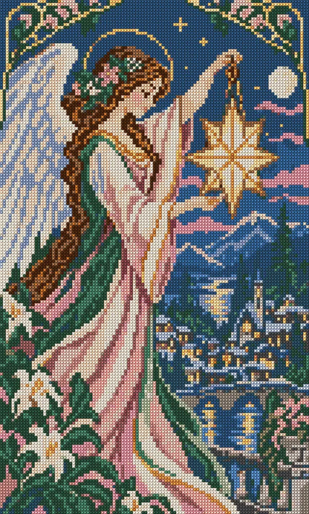 The Star Lantern Messenger, 30x50 cm diamond painting – full design preview without the close-up inset