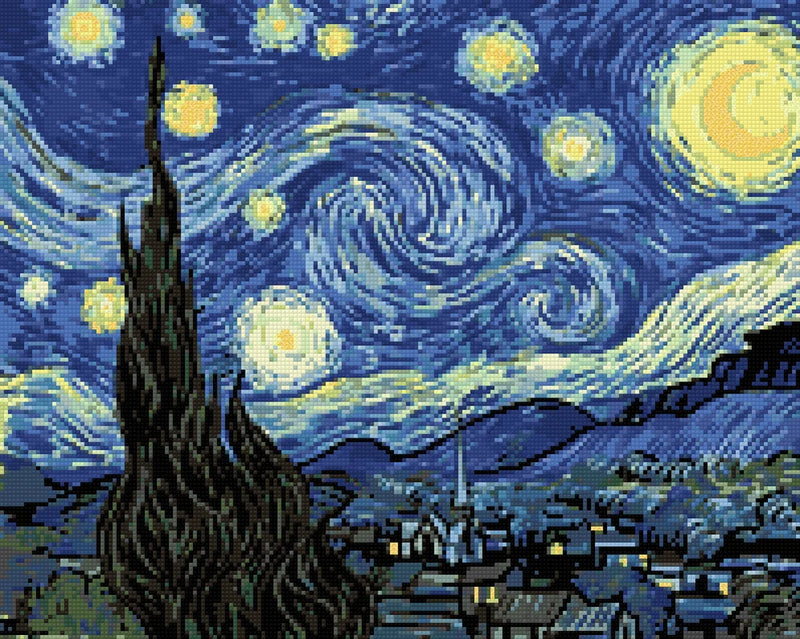 Diamond pattern - The Starry Night
