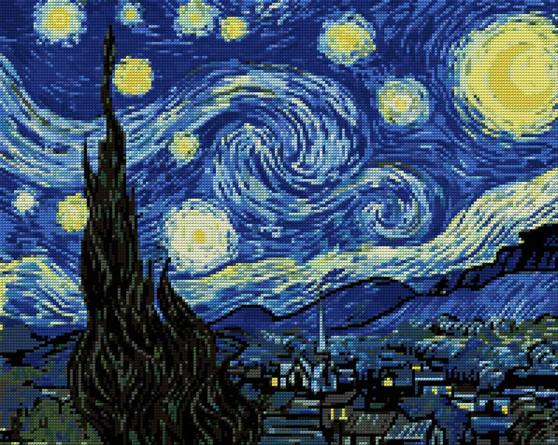 Diamond pattern - The Starry Night
