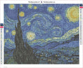 Thumbnail for The Starry Night diamond painting adhesive canvas 50x40cm