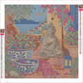 Thumbnail for Diamond painting adhesive canvas preview - The Terracotta Meditation Steps