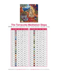 Thumbnail for DMC color chart for The Terracotta Meditation Steps diamond painting - 36 colors