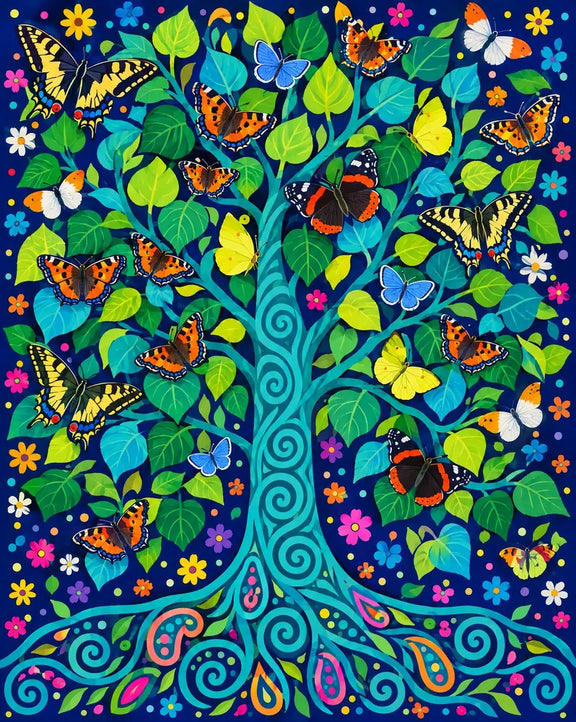 The Tree of Many Wings, 40x50 cm diamond painting – original artwork the design is made from
