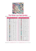 Thumbnail for DMC color chart for The White Lion Salt Garden diamond painting - 36 colors
