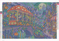 Thumbnail for Diamond painting adhesive canvas preview - The Witches Mushroom Tram