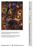 Thumbnail for Paint color chart and instructions - The Witch's Kitchen 60x80cm
