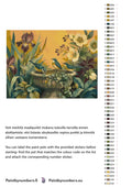 Thumbnail for Paint color chart and instructions - Three Birds at Birdbath 80x60cm