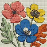 Thumbnail for Diamond pattern - Three Flowers