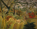 Thumbnail for Tiger in a Tropical Storm by Henri Rousseau, 50x40 cm diamond painting – original artwork the design is made from
