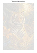 Thumbnail for Paint by numbers numbered canvas - Tiger in Jungle 40x60cm