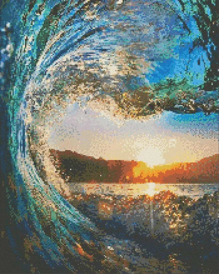 Sunset Waves 40x50cm - Diamond Painting 
