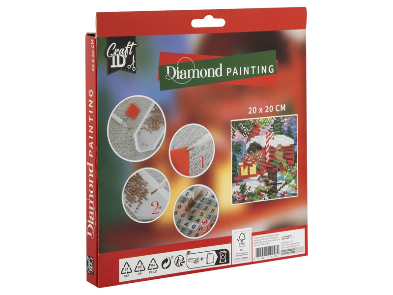 Back of Christmas diamond painting