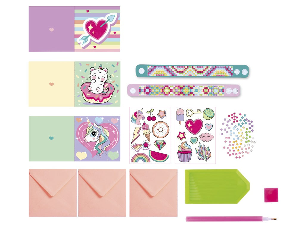 Diamond painting bracelet + sticker set 