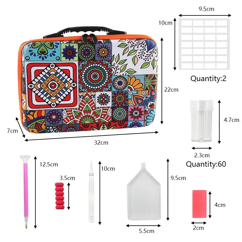 Diamond painting storage case dimensions