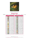Thumbnail for Dragon Eye timanttimaalauksen värikartta – 34 DMC-väriä