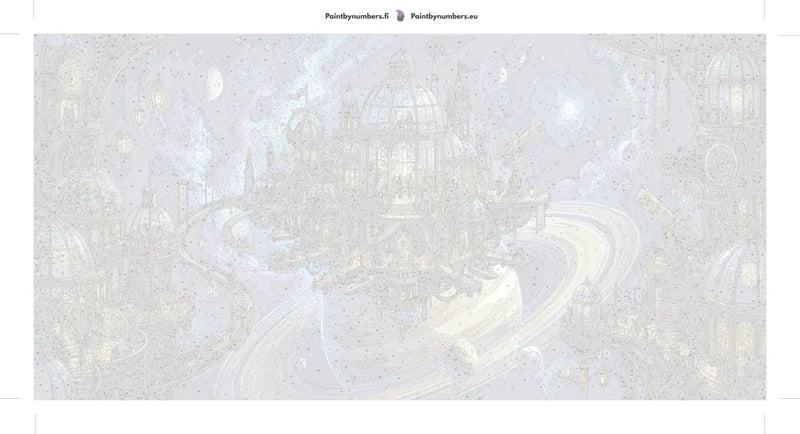 Numeromaalauksen kangas - Celestial Observatory 40x80cm