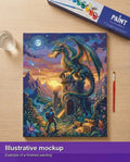 Thumbnail for Valmiin numeromaalauksen havainnekuva - Dragon's Challenge 40x50cm