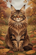 Thumbnail for Timanttimaalaus Autumn Maine Coon