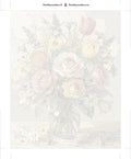 Thumbnail for Paint by numbers canvas - Roses and Tulips Bouquet