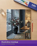 Thumbnail for Valmiin numeromaalauksen havainnekuva - Vase of Flowers by Window 40x50cm