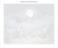 Thumbnail for Paint by numbers canvas - Santa Sleigh Over Village