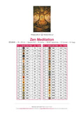 Thumbnail for Zen Meditation timanttimaalauksen värikartta – 40 DMC-väriä