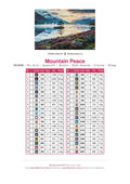 Thumbnail for Mountain Peace timanttimaalauksen värikartta – 38 DMC-väriä