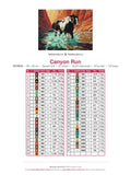Thumbnail for Canyon Run timanttimaalauksen värikartta – 47 DMC-väriä