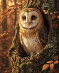 Thumbnail for Timanttimaalaus Barn Owl in Autumn
