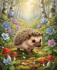 Thumbnail for Timanttimaalaus Hedgehog in the Woods