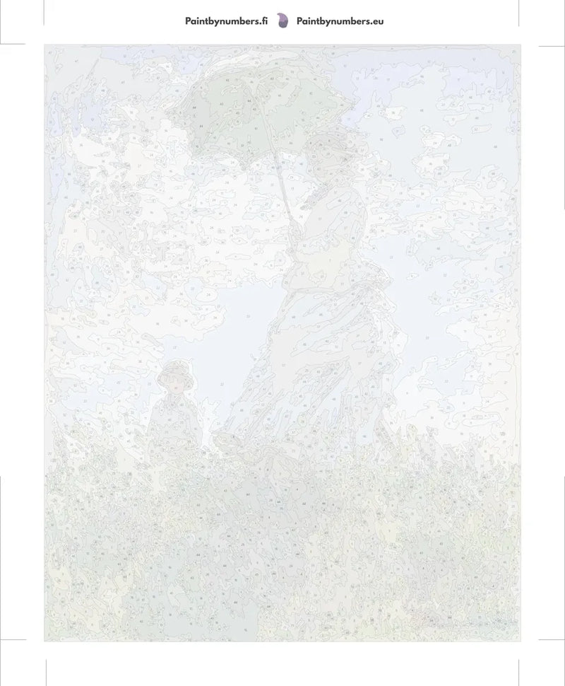 Paint by numbers canvas - Woman with a Parasol