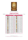 Thumbnail for Angel and Child timanttimaalauksen värikartta – 39 DMC-väriä