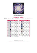 Thumbnail for Galactic Swirl timanttimaalauksen värikartta – 19 DMC-väriä