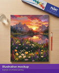 Thumbnail for Valmiin numeromaalauksen havainnekuva - Alpine Glow 40x50cm