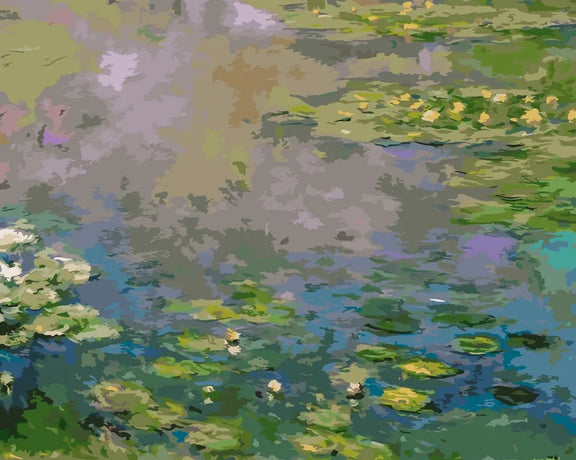 Claude Monet's Water Lilies paint by numbers