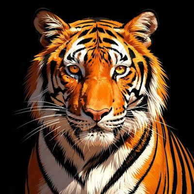 Timanttimaalaus Staring Tiger