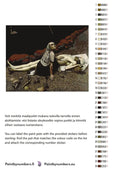 Thumbnail for Paint by numbers color chart - Lemminkainen's Mother - väriluettelo ja ohjeet